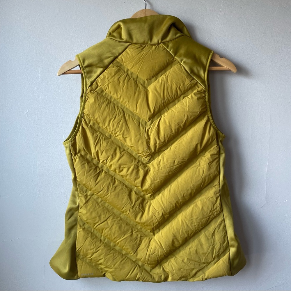 Athleta Inlet Fitted Yellow Puffer Vest Down Fill - Picture 8 of 9